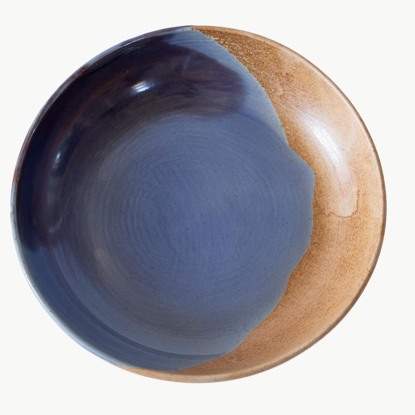 Tavora Pasta Bowls Set of 4, Reactive Salt-glaze - Cobalt Blue