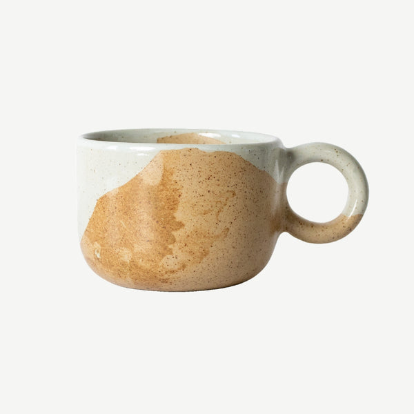 Tavora Mug Set of 4, Reactive Salt-glaze - White