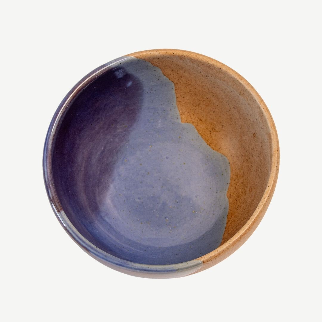 Tavora Cereal Bowls Set of 4, Reactive Salt-glaze - Cobalt Blue
