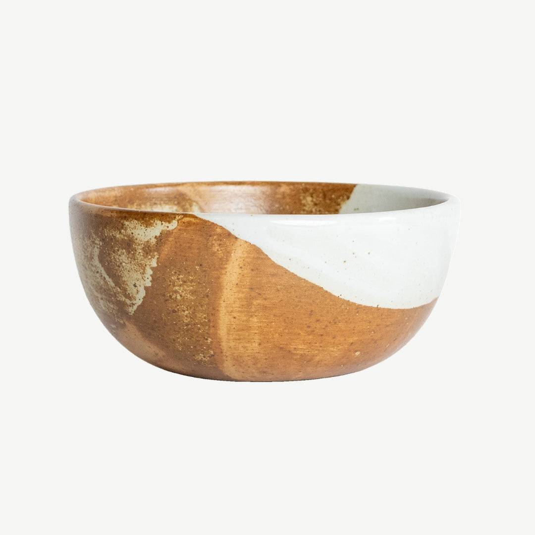 Tavora Cereal Bowls Set of 4, Reactive Salt-glaze - White
