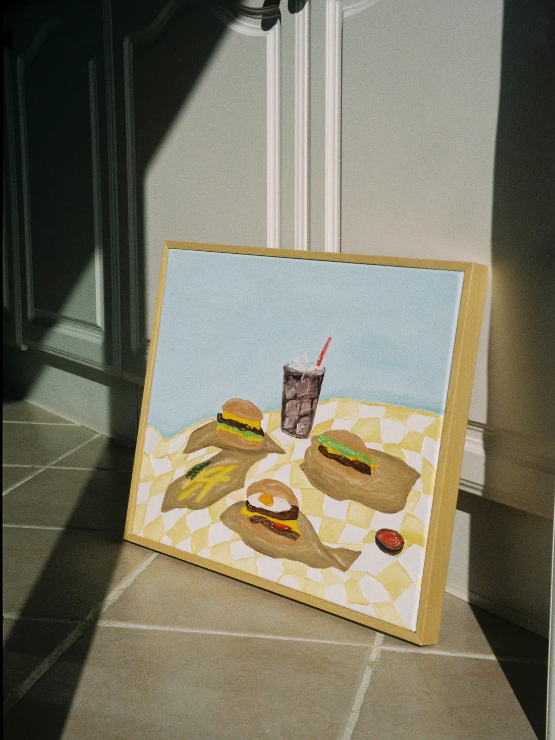 Burger Night Painting