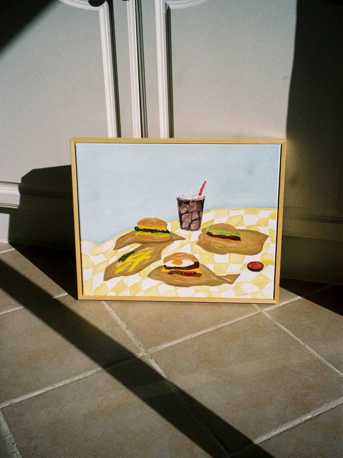 Burger Night Painting