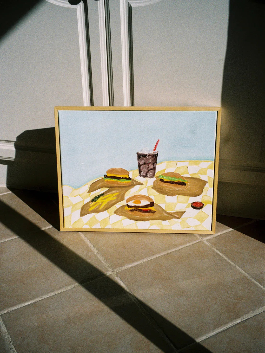 Burger Night Painting