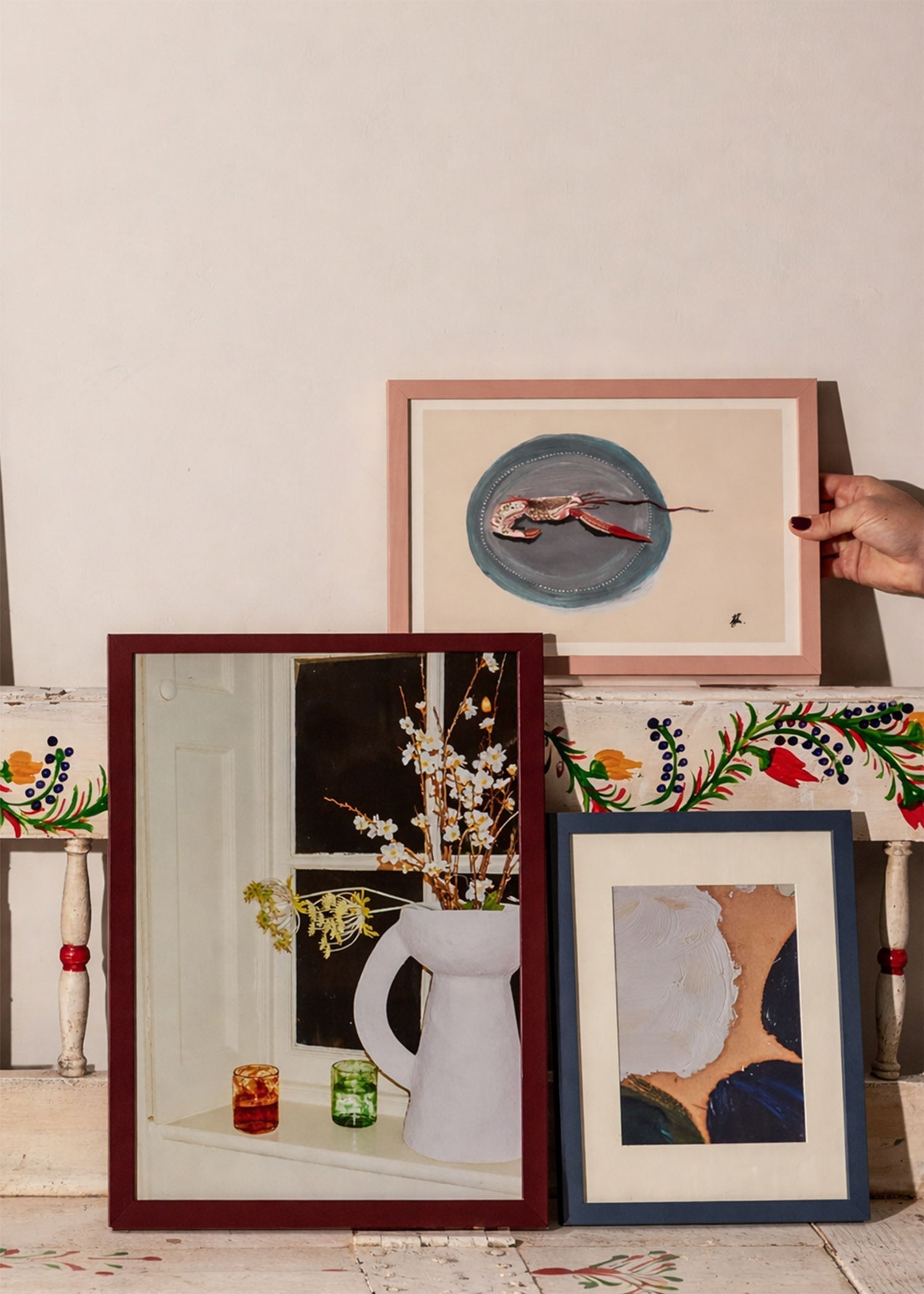 Burgundy Wood Picture Frame