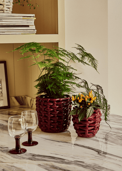 LateAfternoon_Small_Burgundy_Basketweave_Planter