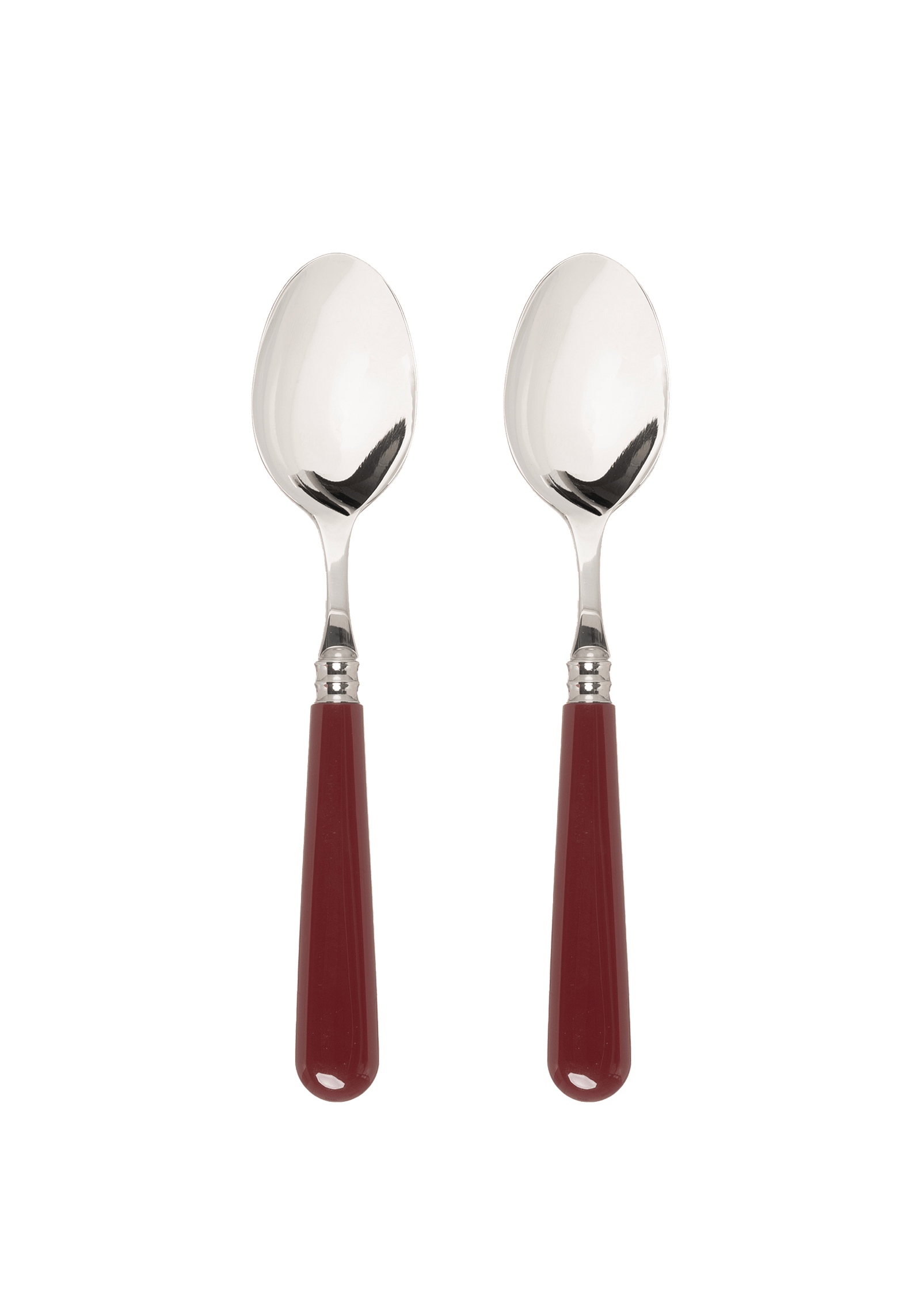 Late Afternoon Burgundy Set of 2 Dessert Spoons