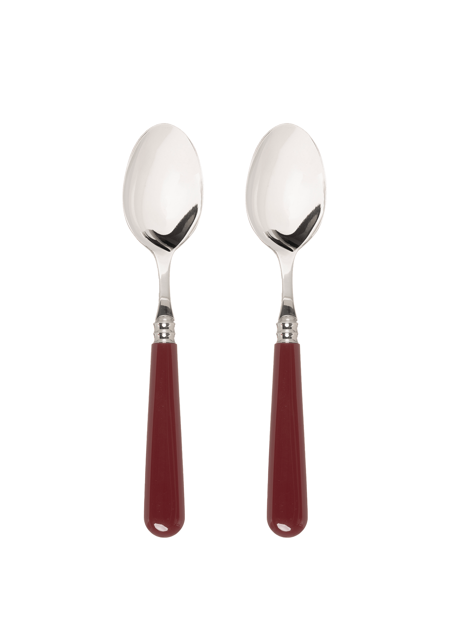 Late Afternoon Burgundy Set of 2 Dessert Spoons