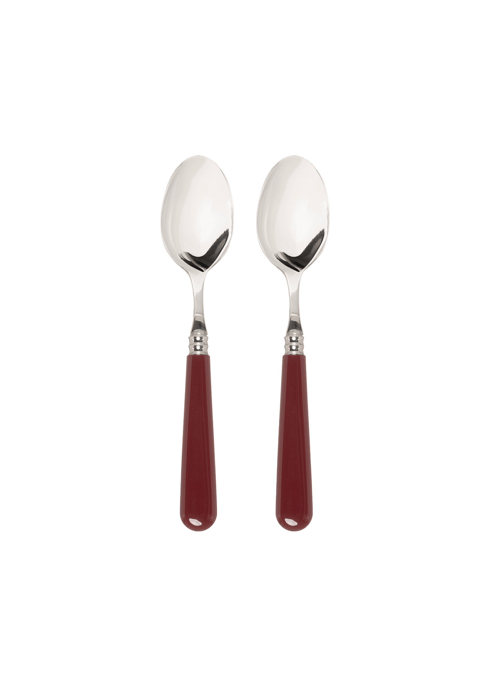 Late Afternoon Burgundy Set of 2 Teaspoons