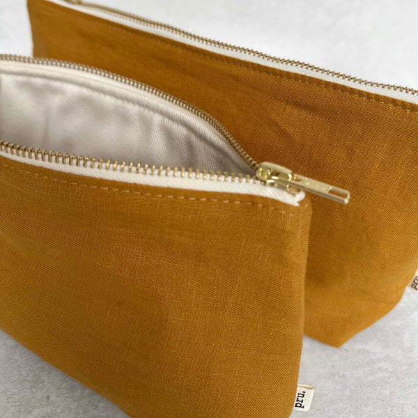 The Linen Pouch Bag - Spice