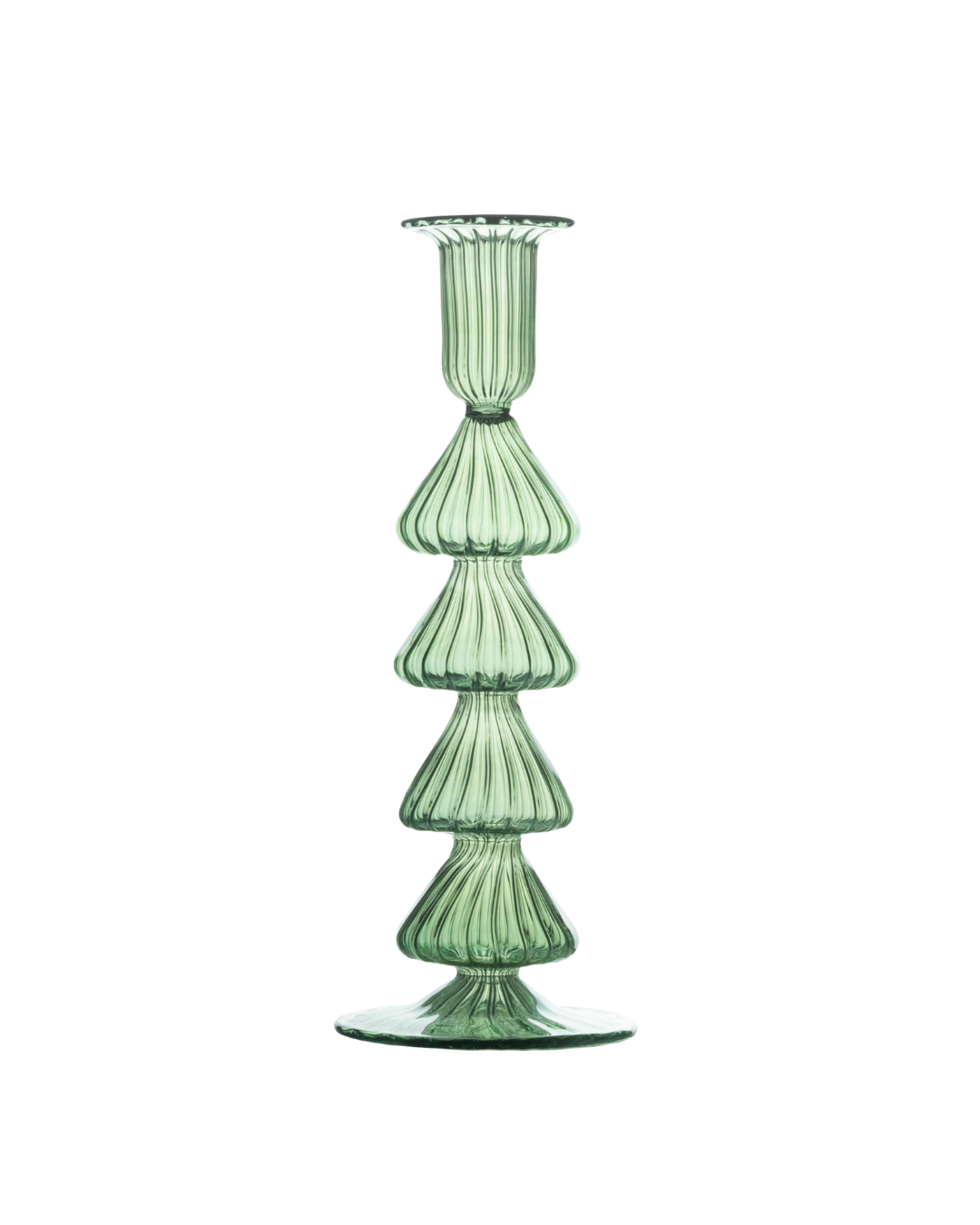 Buto Green Glass Candle Holder Candlestick Issy Granger 