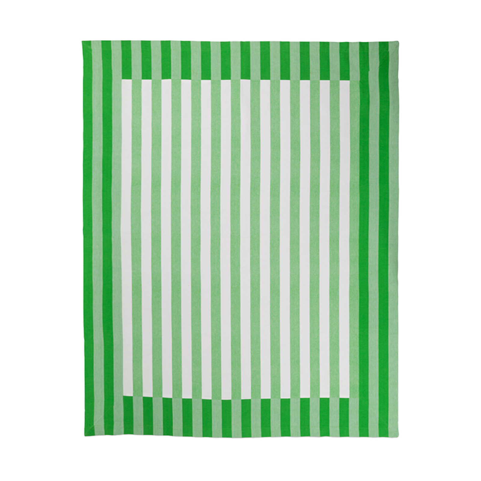 Lush Green Stripe Tablecloth