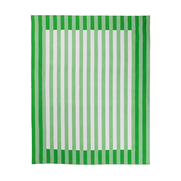 Lush Green Stripe Tablecloth