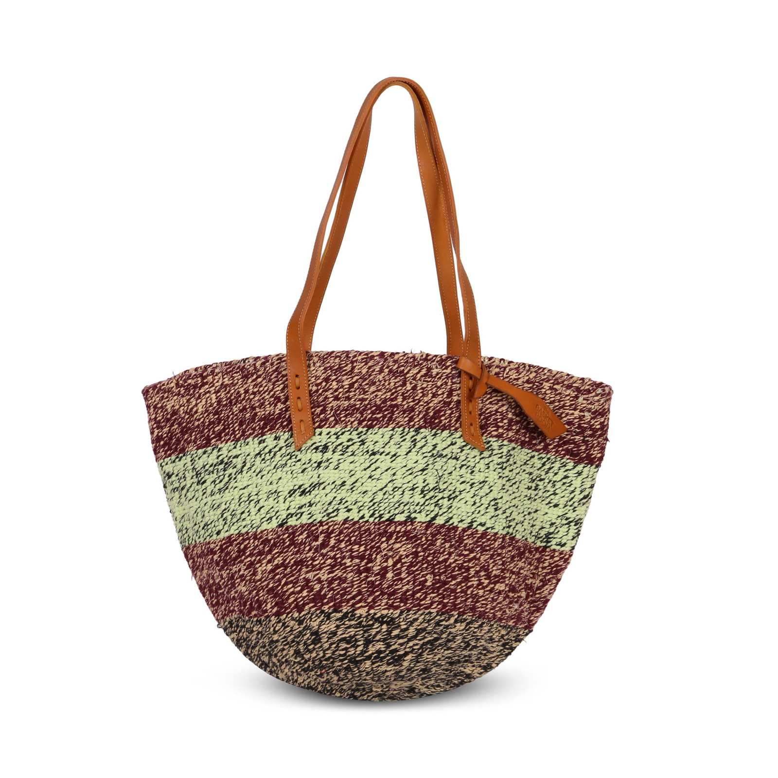 KICHWA: Handwoven Maroon and Yellow Wool Tote Bag