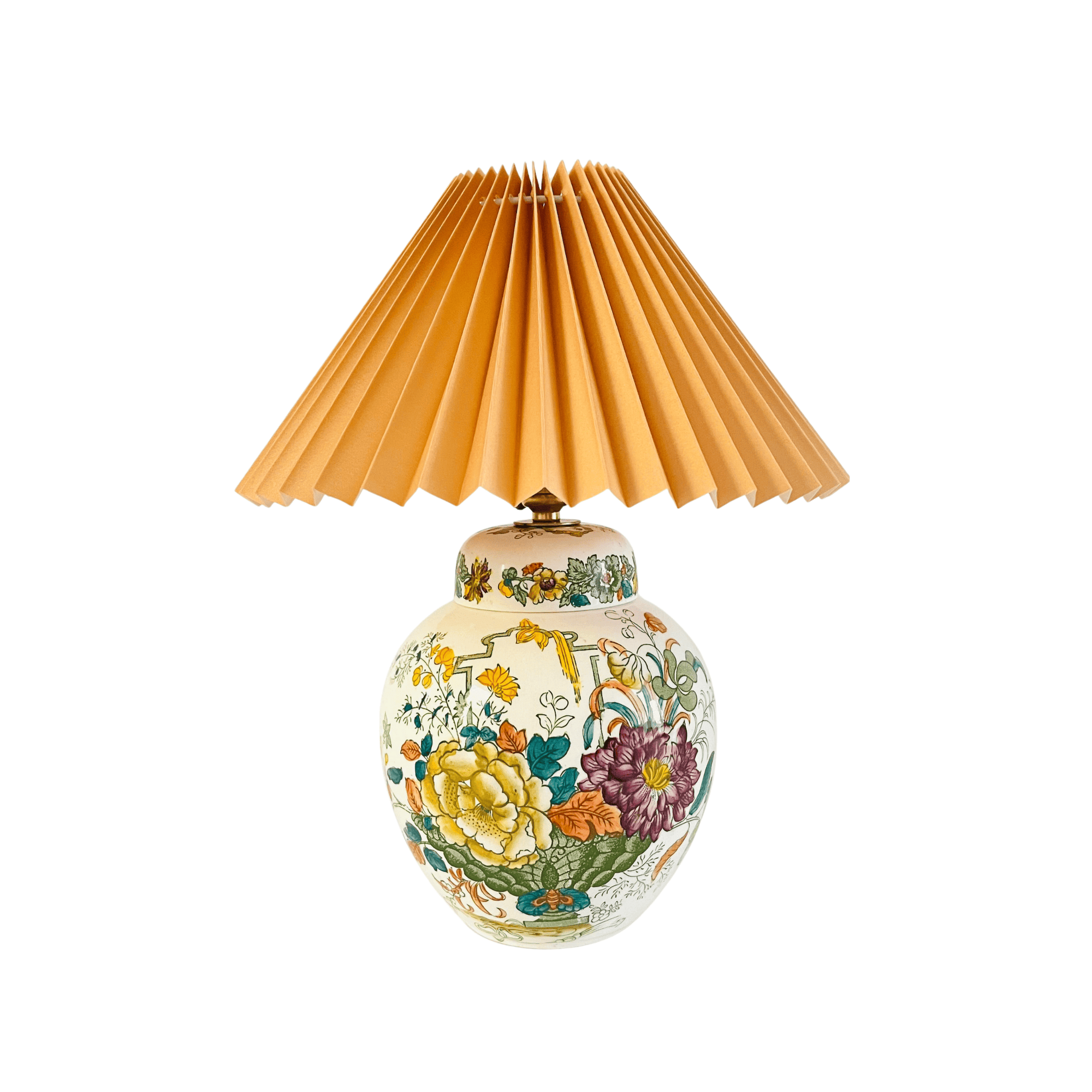 Antique Mason’s ‘Strathmore’ Jar Lamp