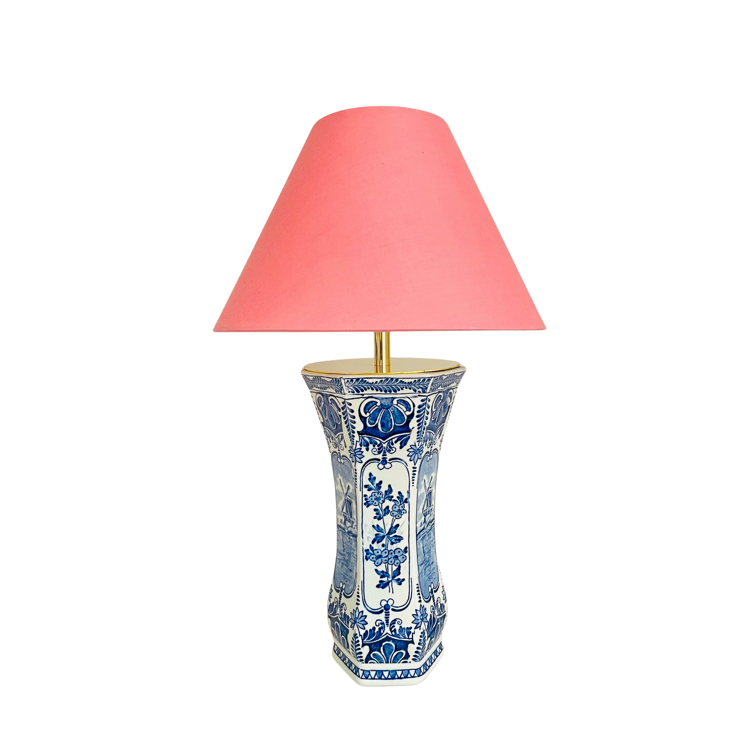 Antique Delft Lamp