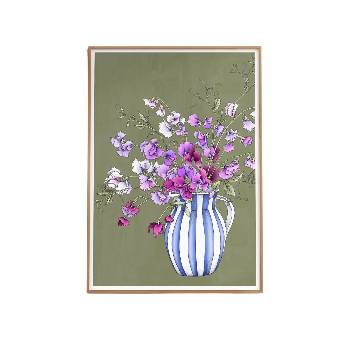 Sweet Pea Still Life Artprint