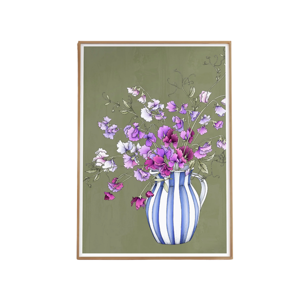 Sweet Pea Still Life Artprint