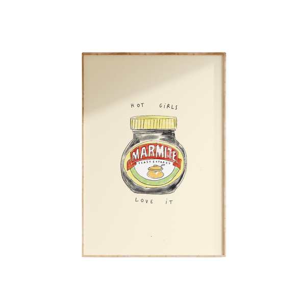 Hot Girls Love Marmite Print