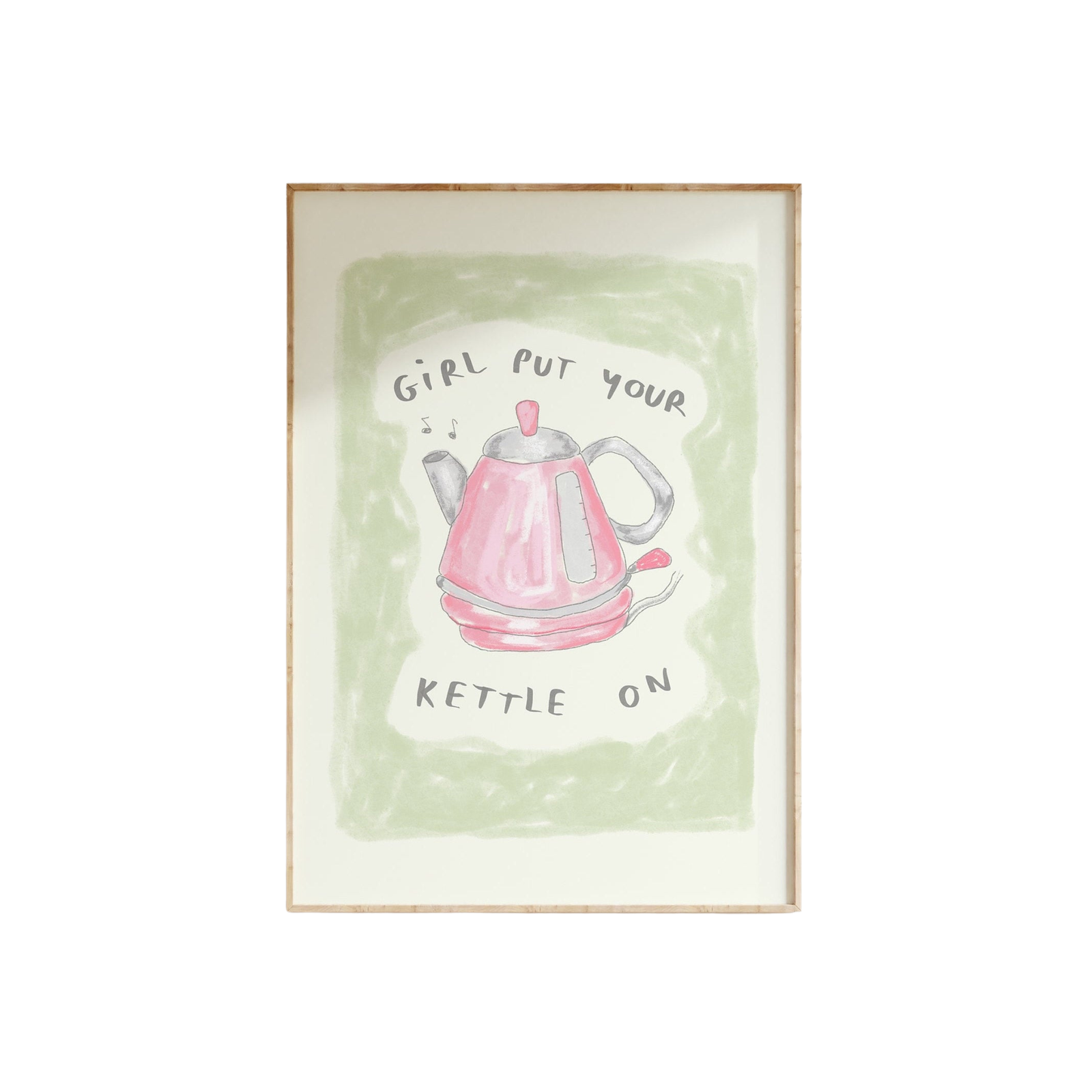 Girl Put Your Kettle On Print