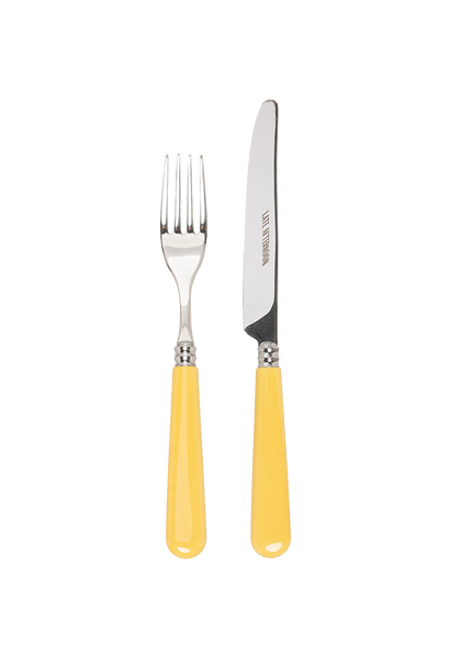 Butter Yellow Knife and Fork Set