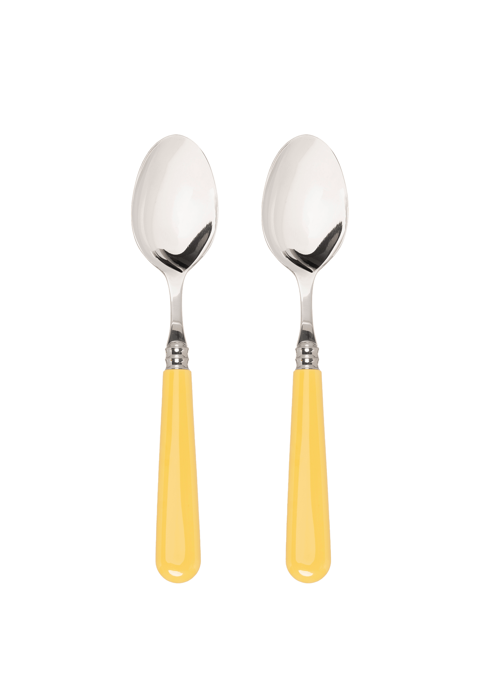 Late Afternoon Butter Yellow Set of 2 Dessert Spoons