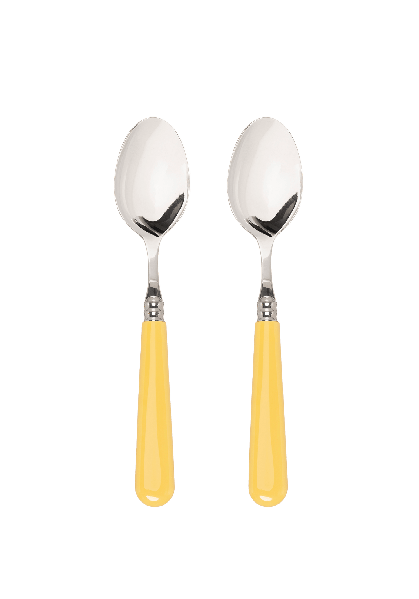 Late Afternoon Butter Yellow Set of 2 Dessert Spoons