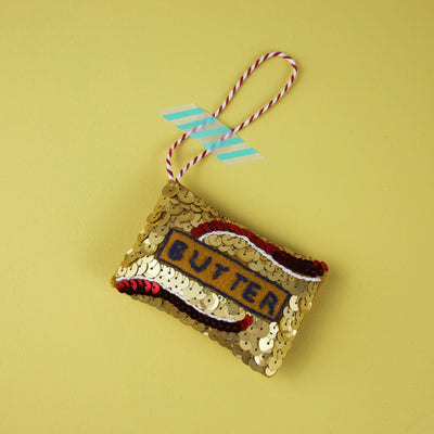 Butter Sequin Hanging Decoration