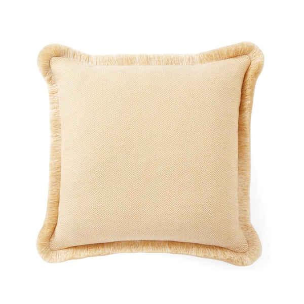 Pillow cover - The Herringbone Chic (Small Pattern) Pillow Cover- Cream White & Yellow Mix