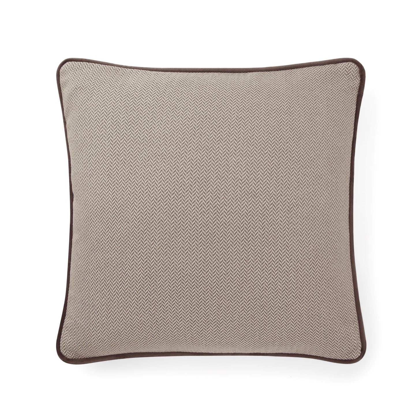 Pillow cover - The Herringbone Minimalist Pillow Cover - Light Beige & Toffee Mix
