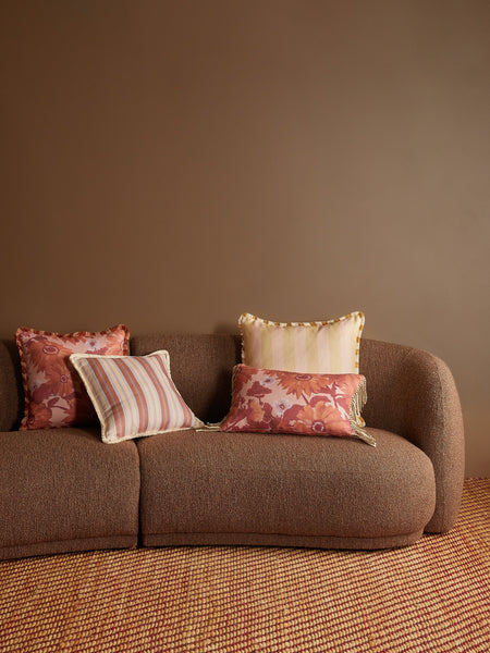 Suiting Stripe Coralie Linen Cushion