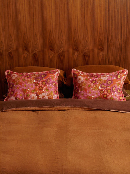 Primrose Pink Linen Cushion