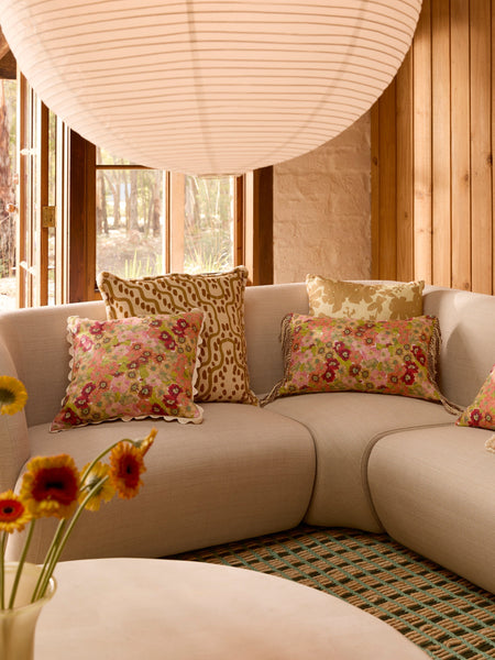 Meadowlands Wheat Linen Cushion