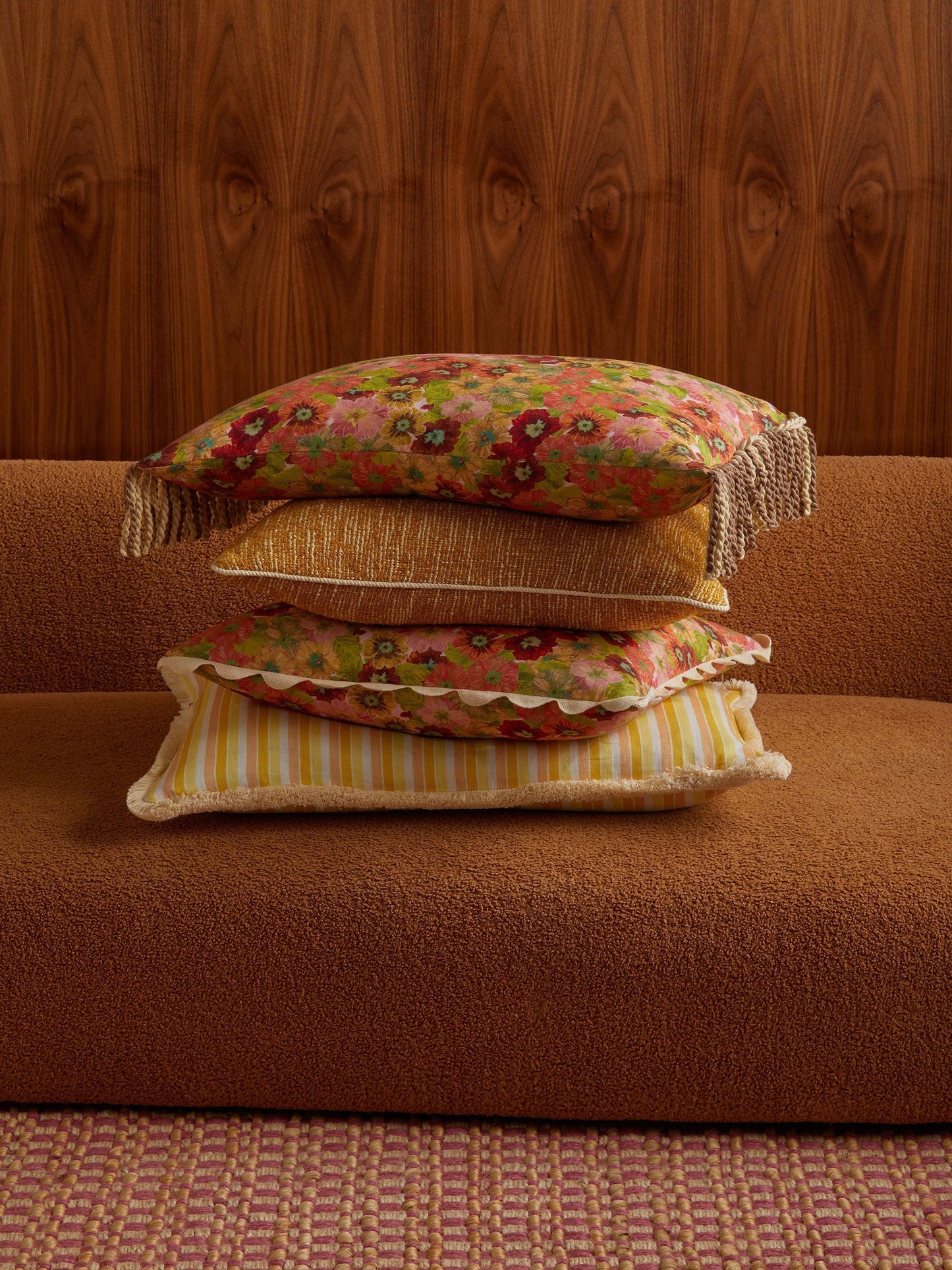 Primrose Sunset Linen Cushion