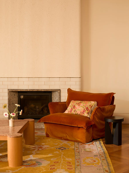 Primrose Sunset Linen Cushion