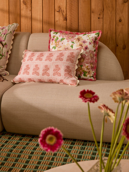 Prairie Pink Linen Cushion