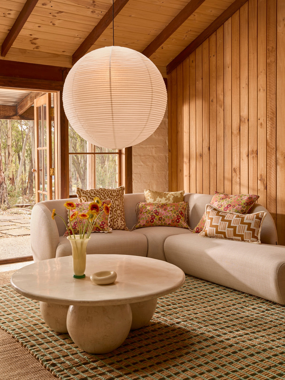 Rosemary Tan Linen Cushion