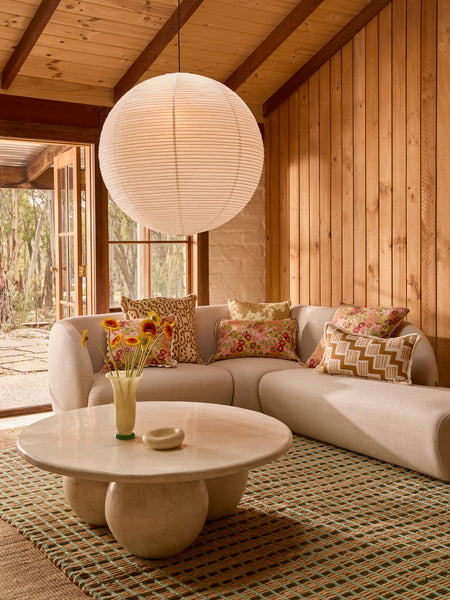 Rosemary Tan Linen Cushion