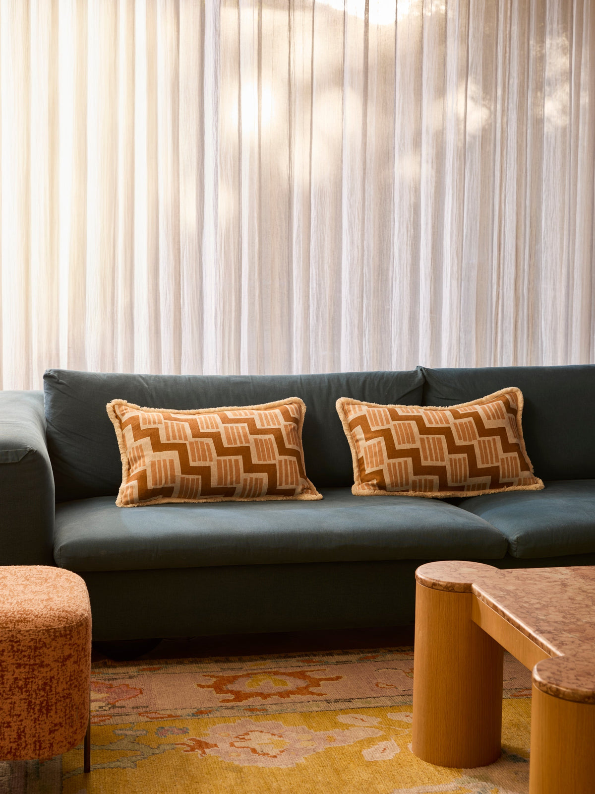 Rosemary Tan Linen Cushion