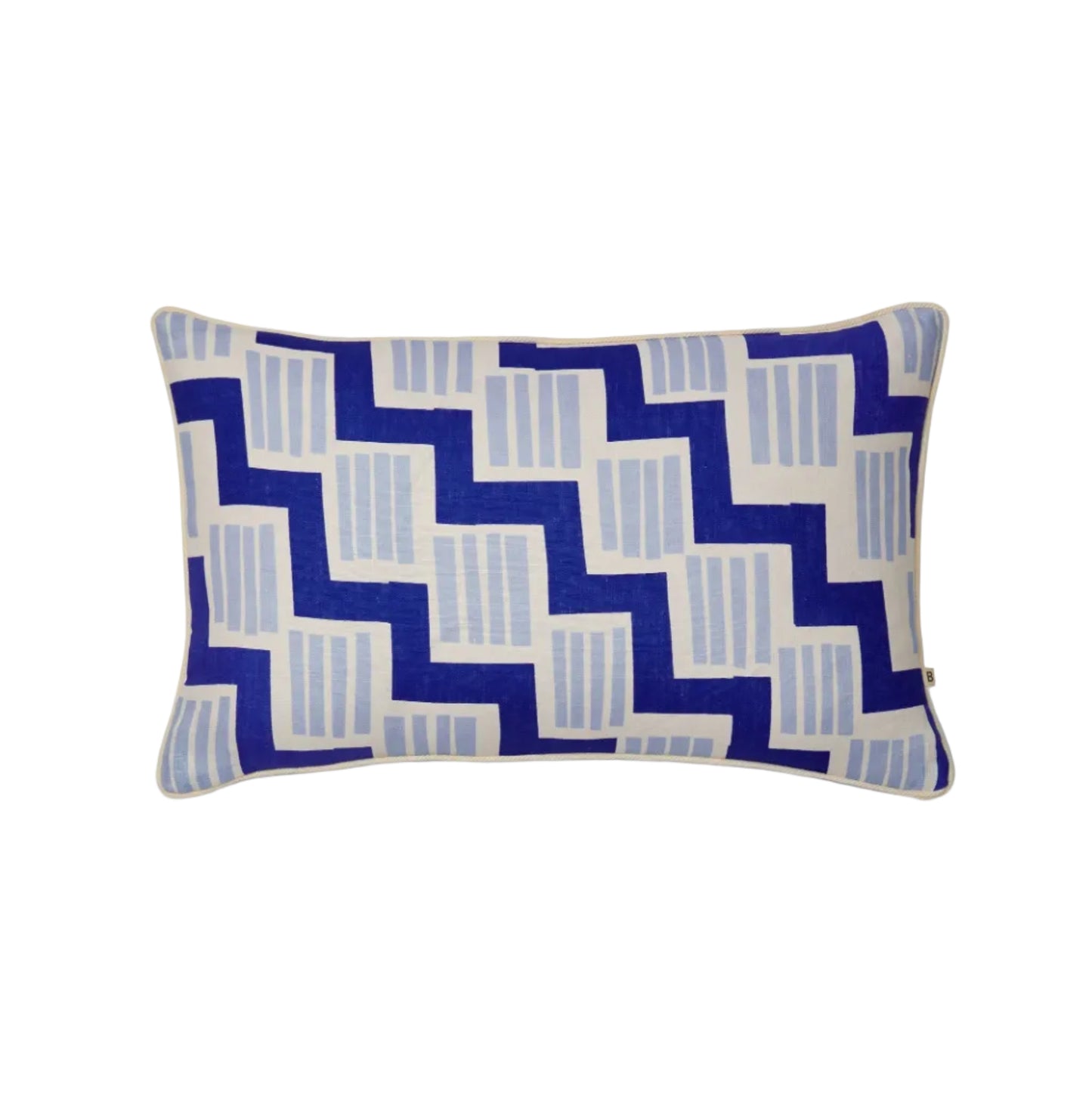 Rosemary Blue Linen Cushion