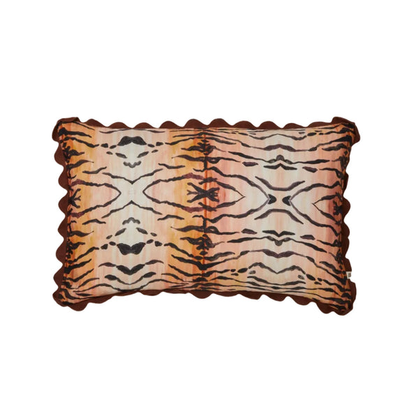 Tiger Tan Linen Cushion