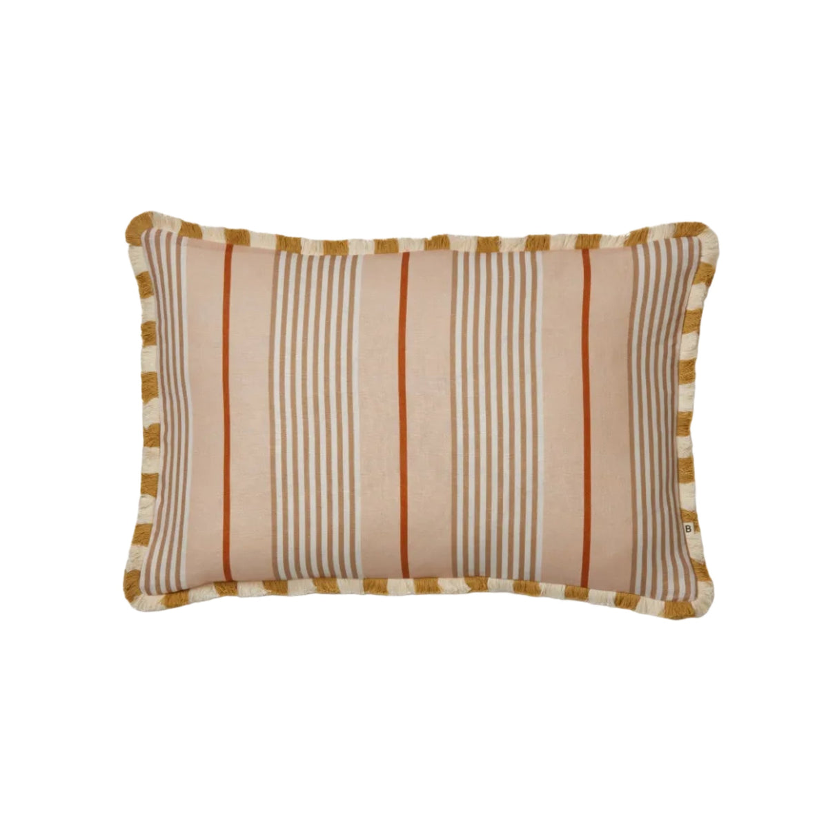 Club Stripe Pearl Linen Cushion