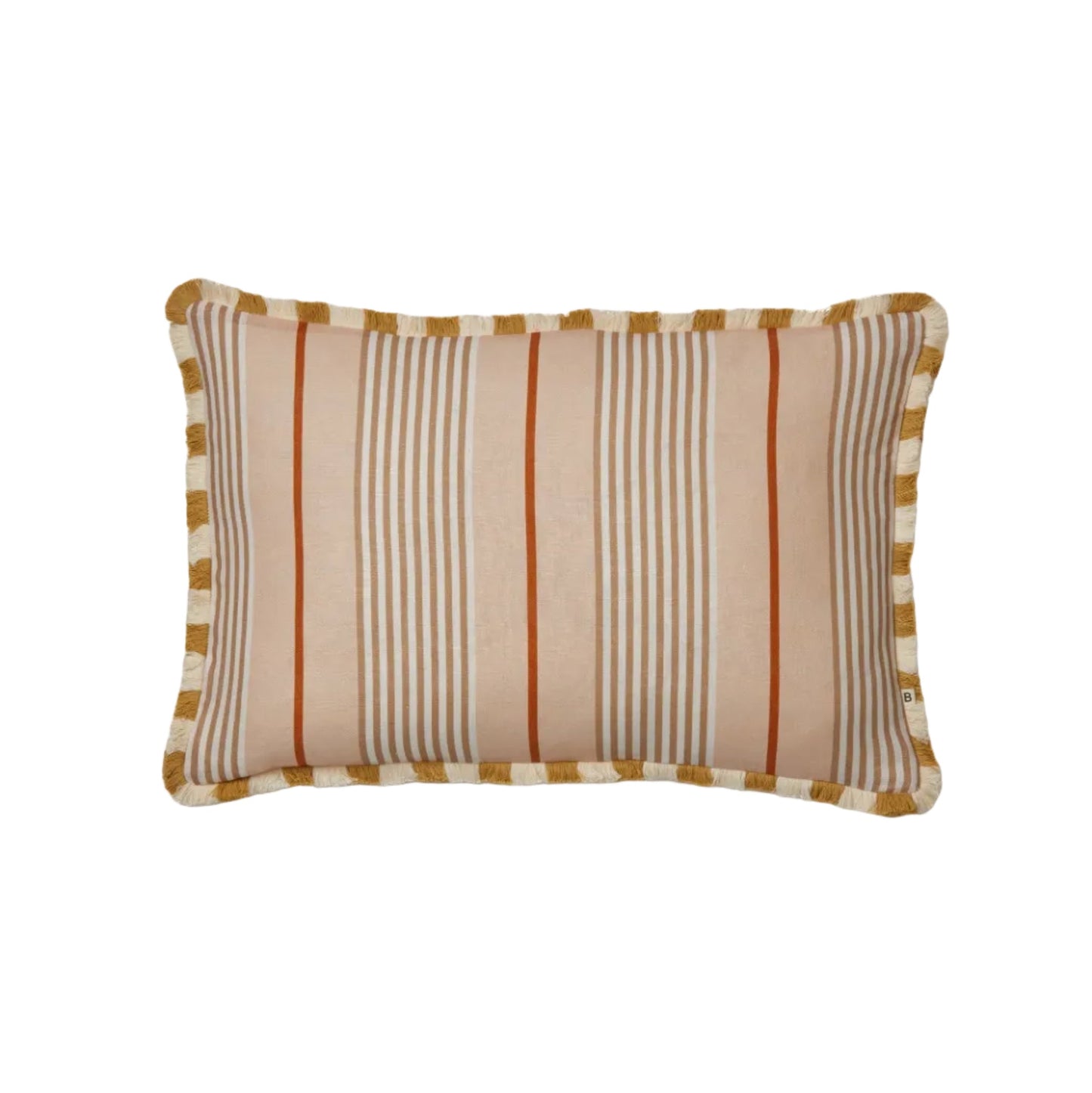 Club Stripe Pearl Linen Cushion