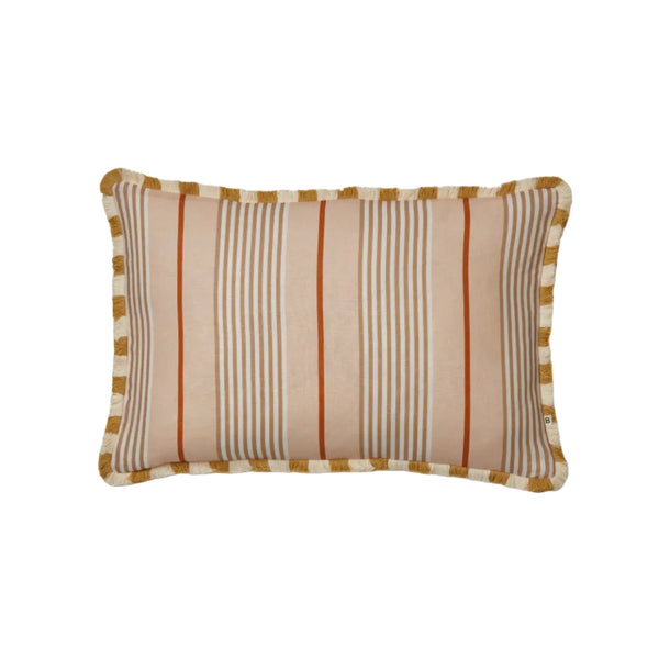 Club Stripe Pearl Linen Cushion