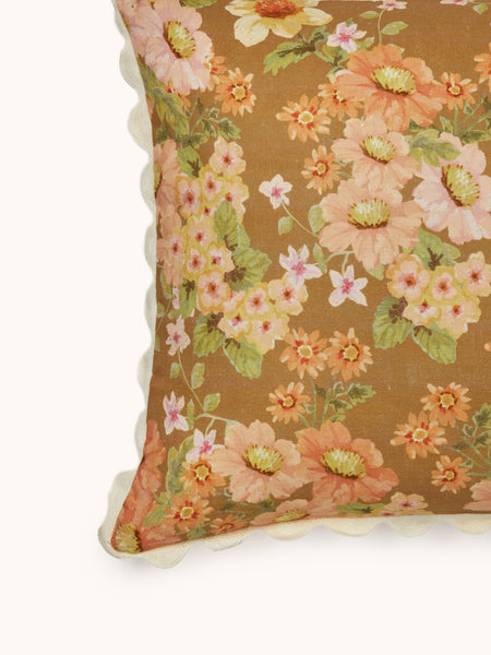 Buttercup Wheat Linen Cushion