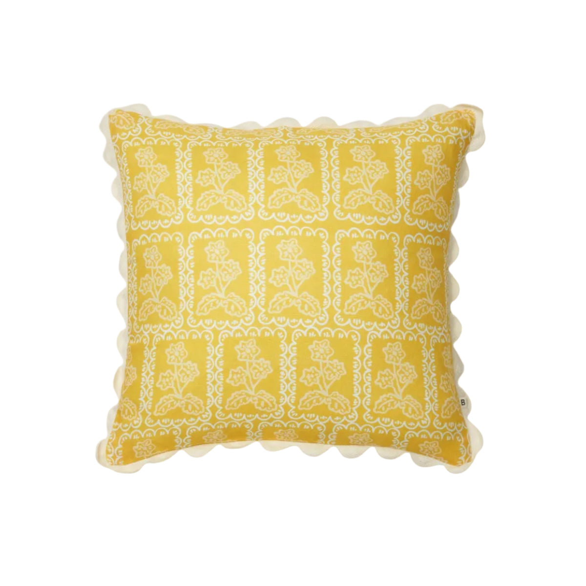 Martine Yellow Linen Cushion