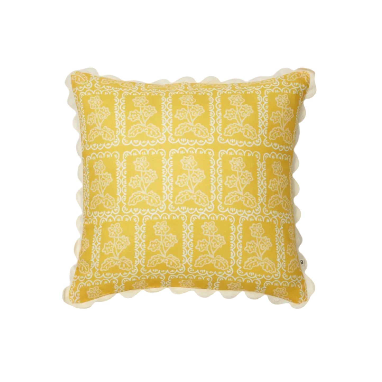 Martine Yellow Linen Cushion