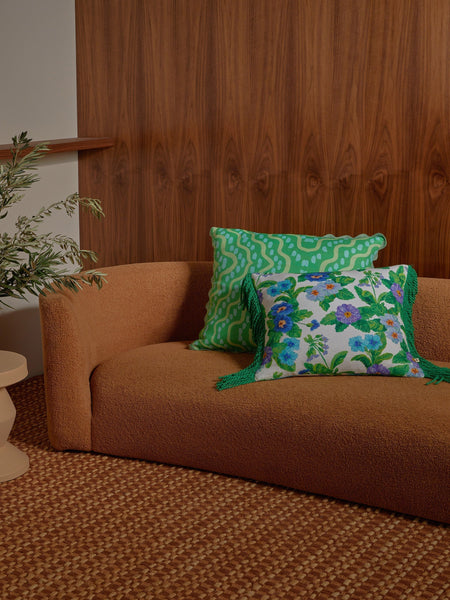 Rushes Apple Linen Cushion