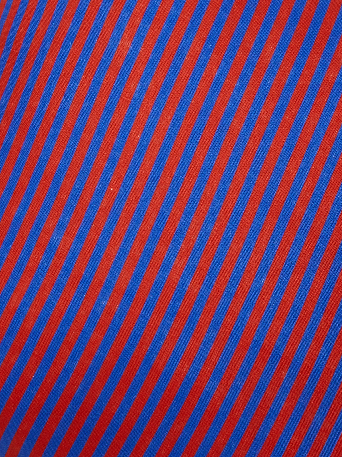 Pinstripe Red Blue Linen Cushion