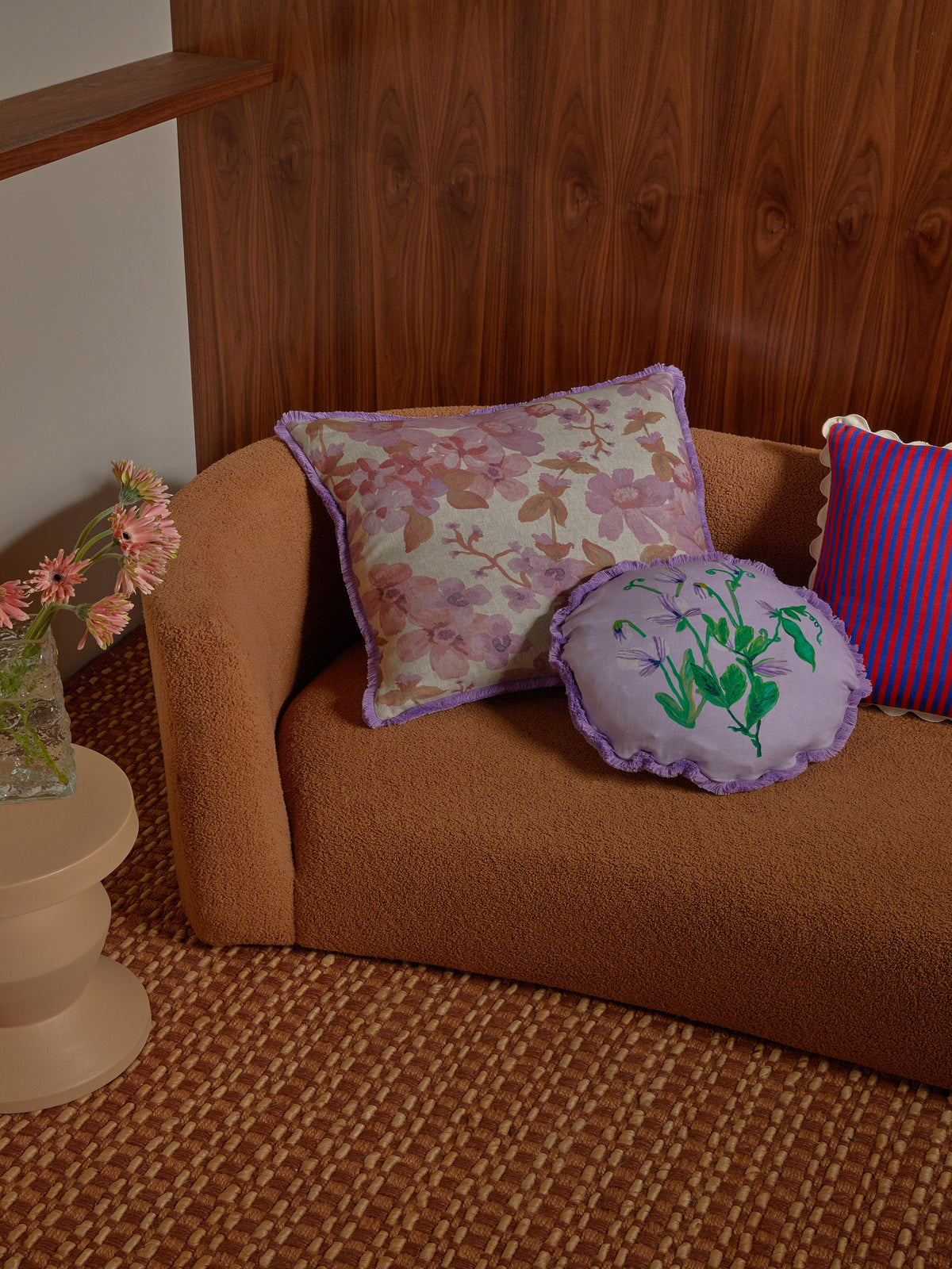 Prairie Lilac Linen Cushion