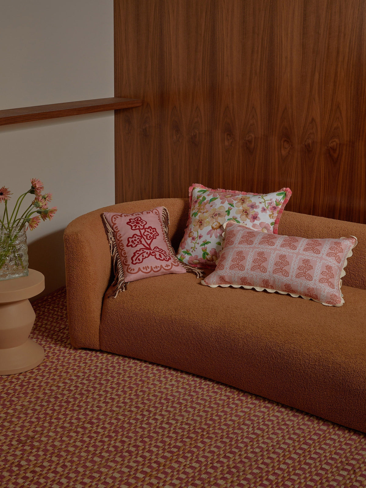 Martine Mini Buff Linen Cushion